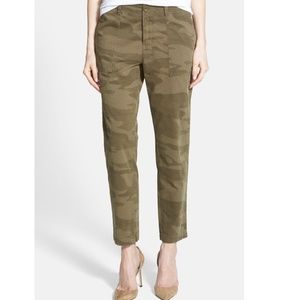 Camo Twill Relaxed Ankle Pant